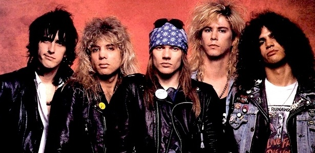 A banda Guns N" Roses com sua formação clássica - Divulgação