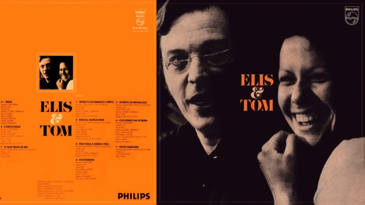 Contracapa e capa de Elis & Tom