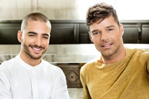 Maluma e Rick Martin gravaram juntos no ano passado - Divulgação - Divulgação